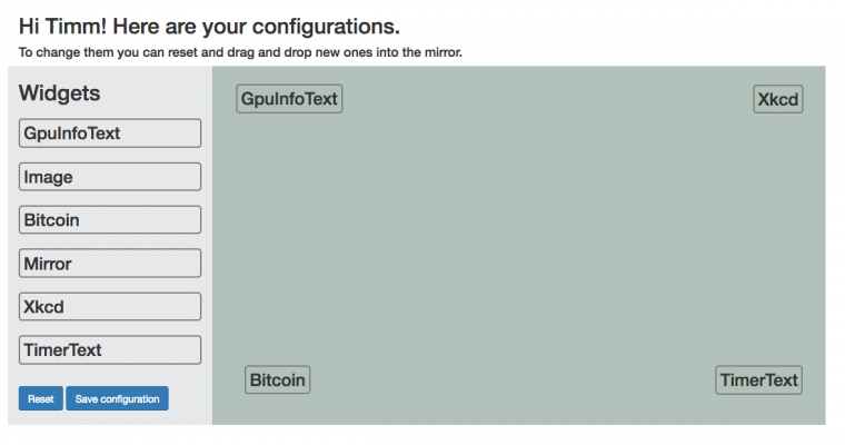 Configuration Web Interface