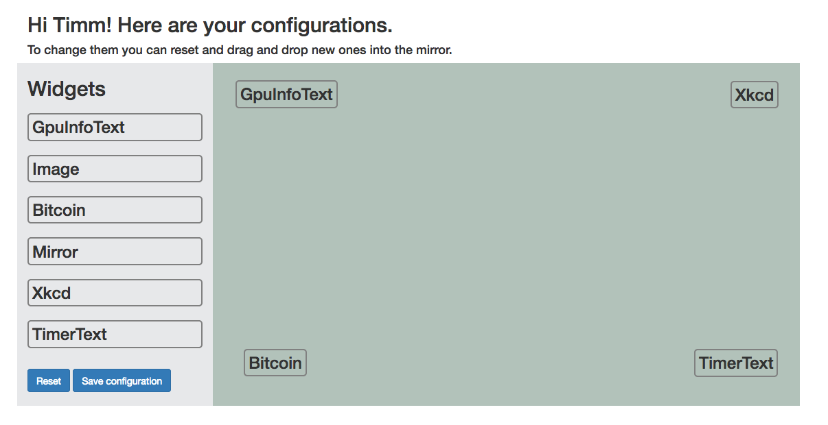 Configuration Web Interface